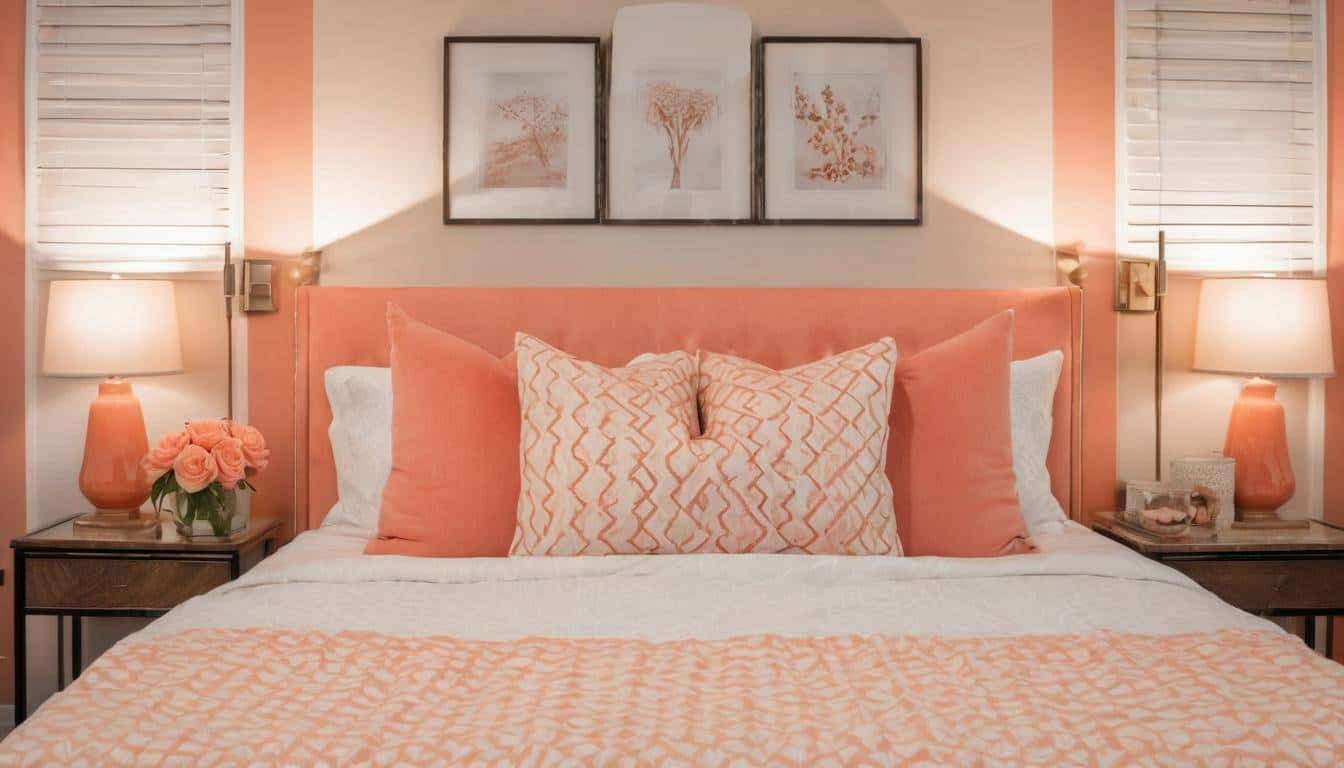 beautiful peach bedrooms