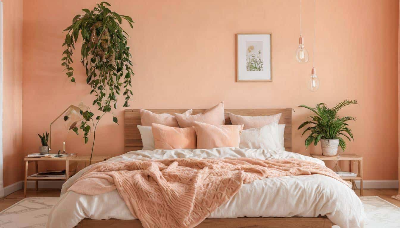 beautiful peach bedrooms