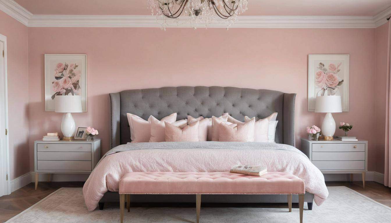 beautiful pink bedrooms