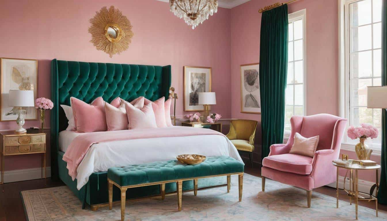 beautiful pink bedrooms