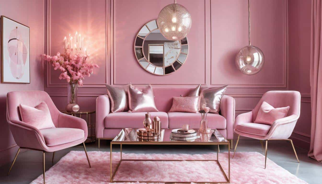 beautiful pink bedrooms