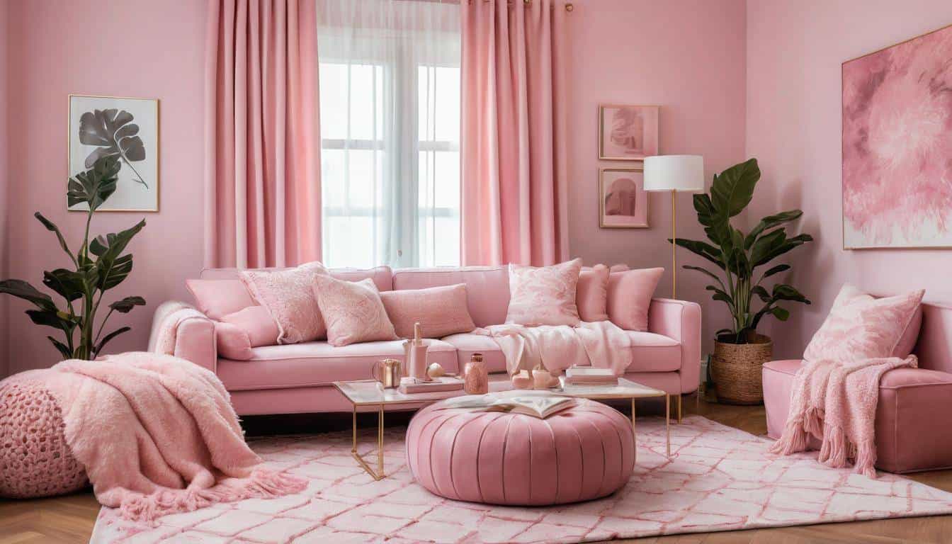 beautiful pink bedrooms