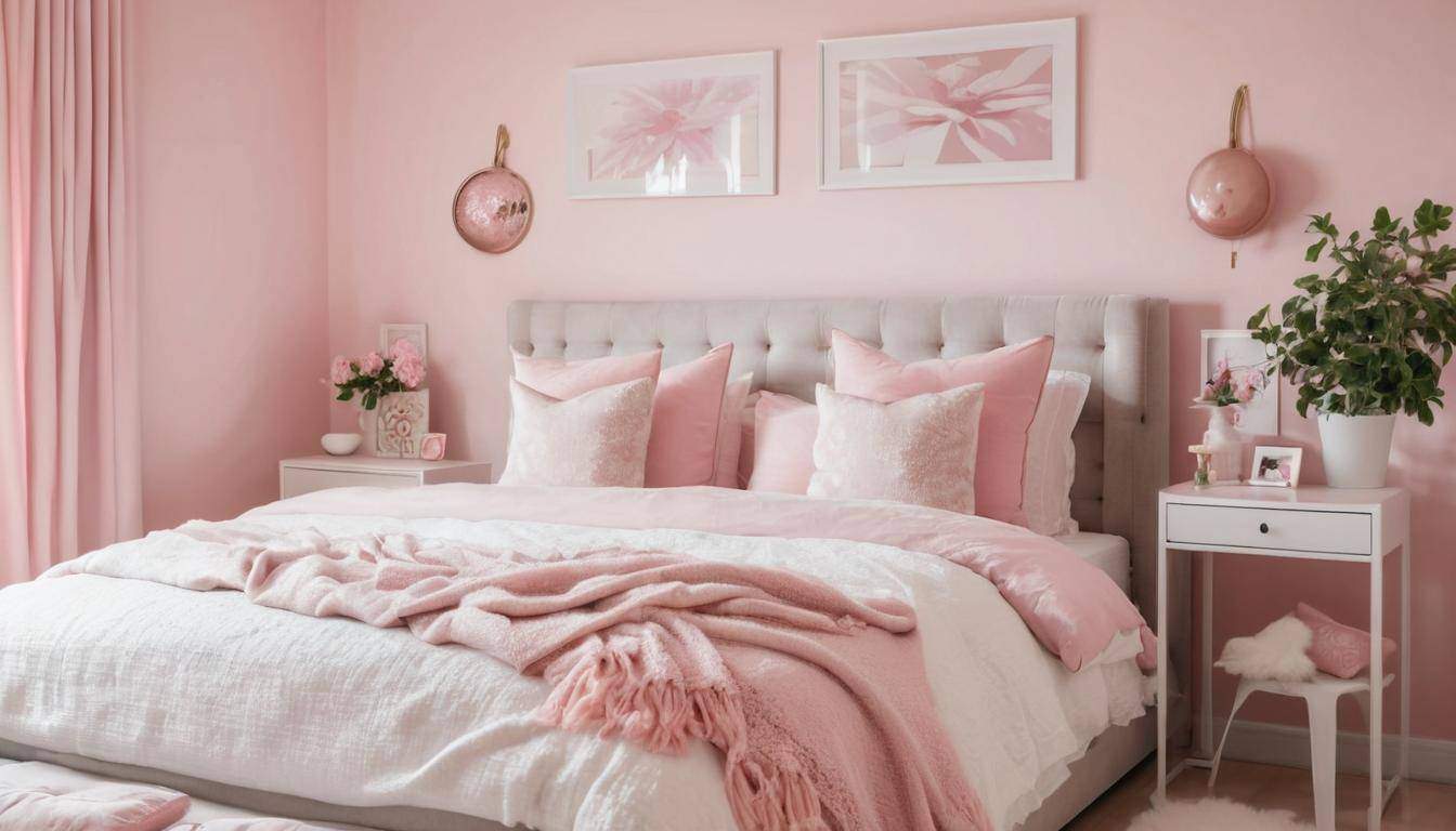 beautiful pink bedrooms