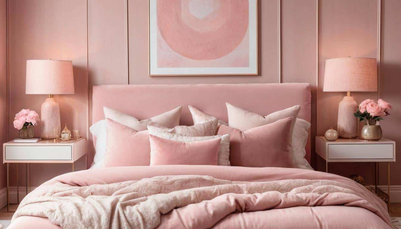 beautiful pink bedrooms