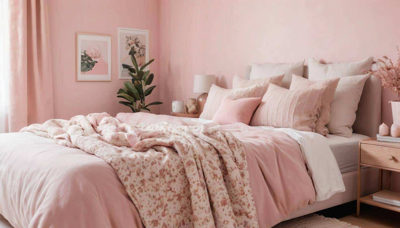 beautiful pink bedrooms