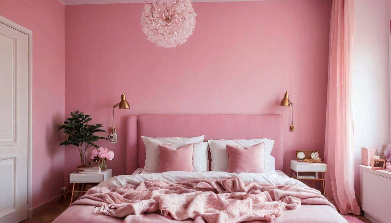 beautiful pink bedrooms