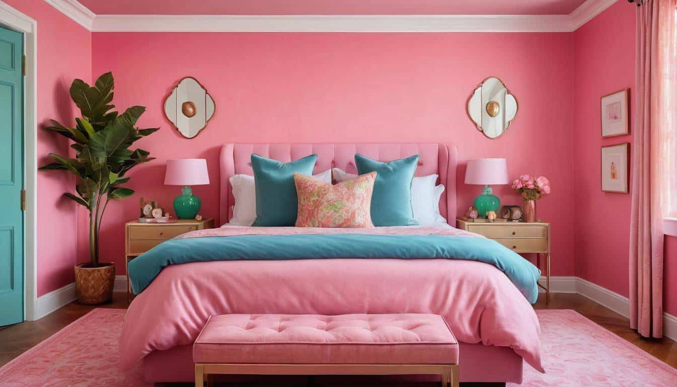 beautiful pink bedrooms