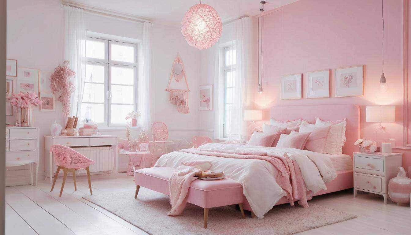 beautiful pink bedrooms