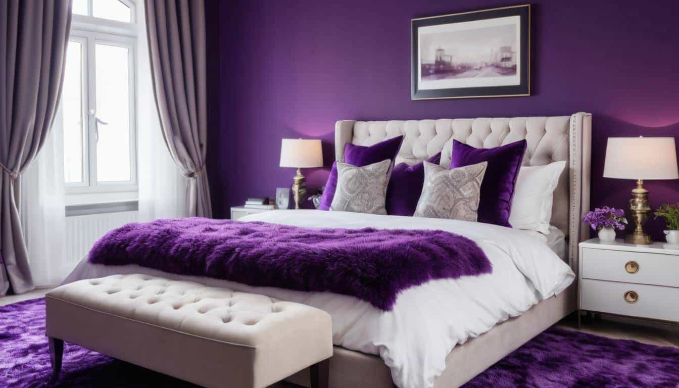 beautiful purple bedrooms