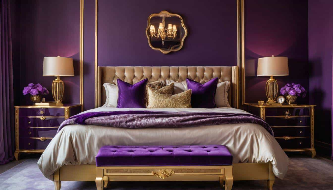 beautiful purple bedrooms