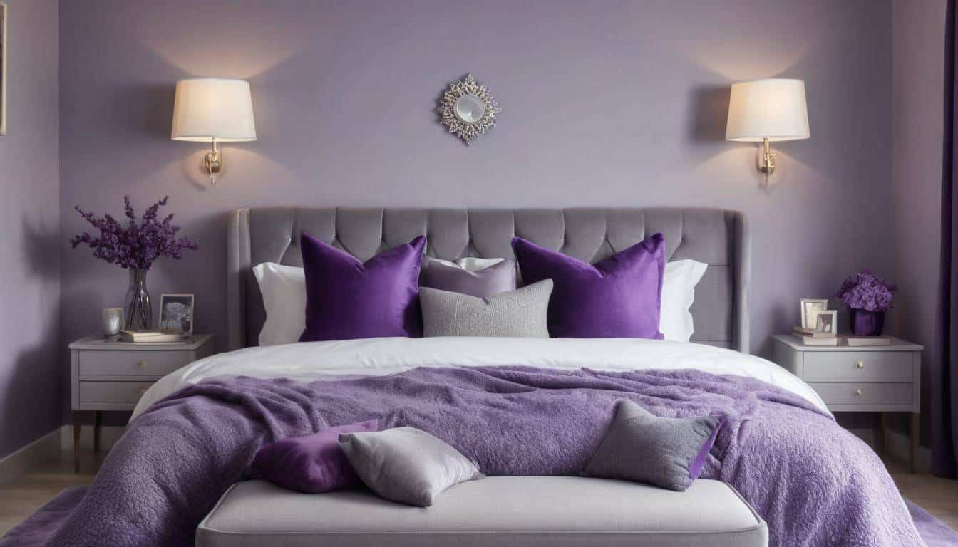 beautiful purple bedrooms