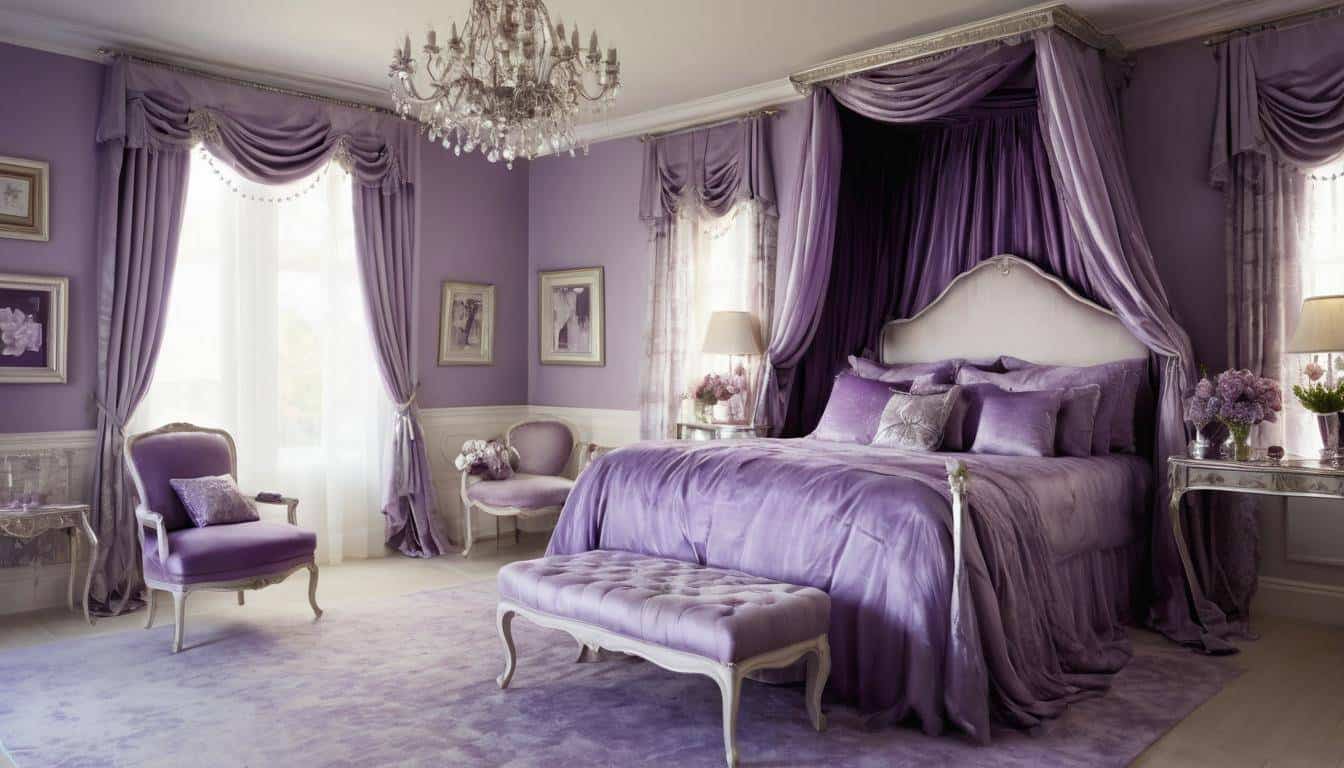 beautiful purple bedrooms