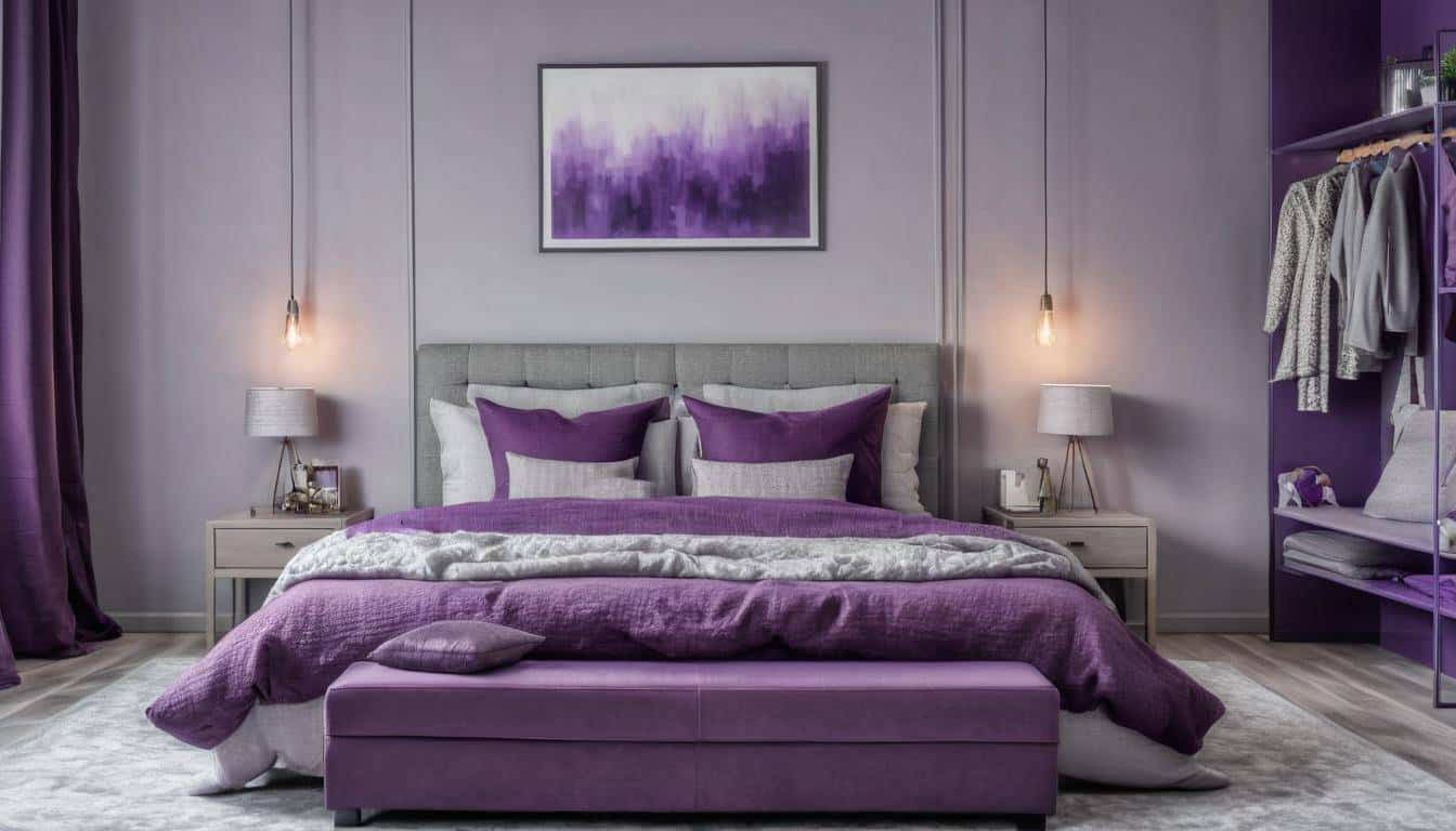 beautiful purple bedrooms