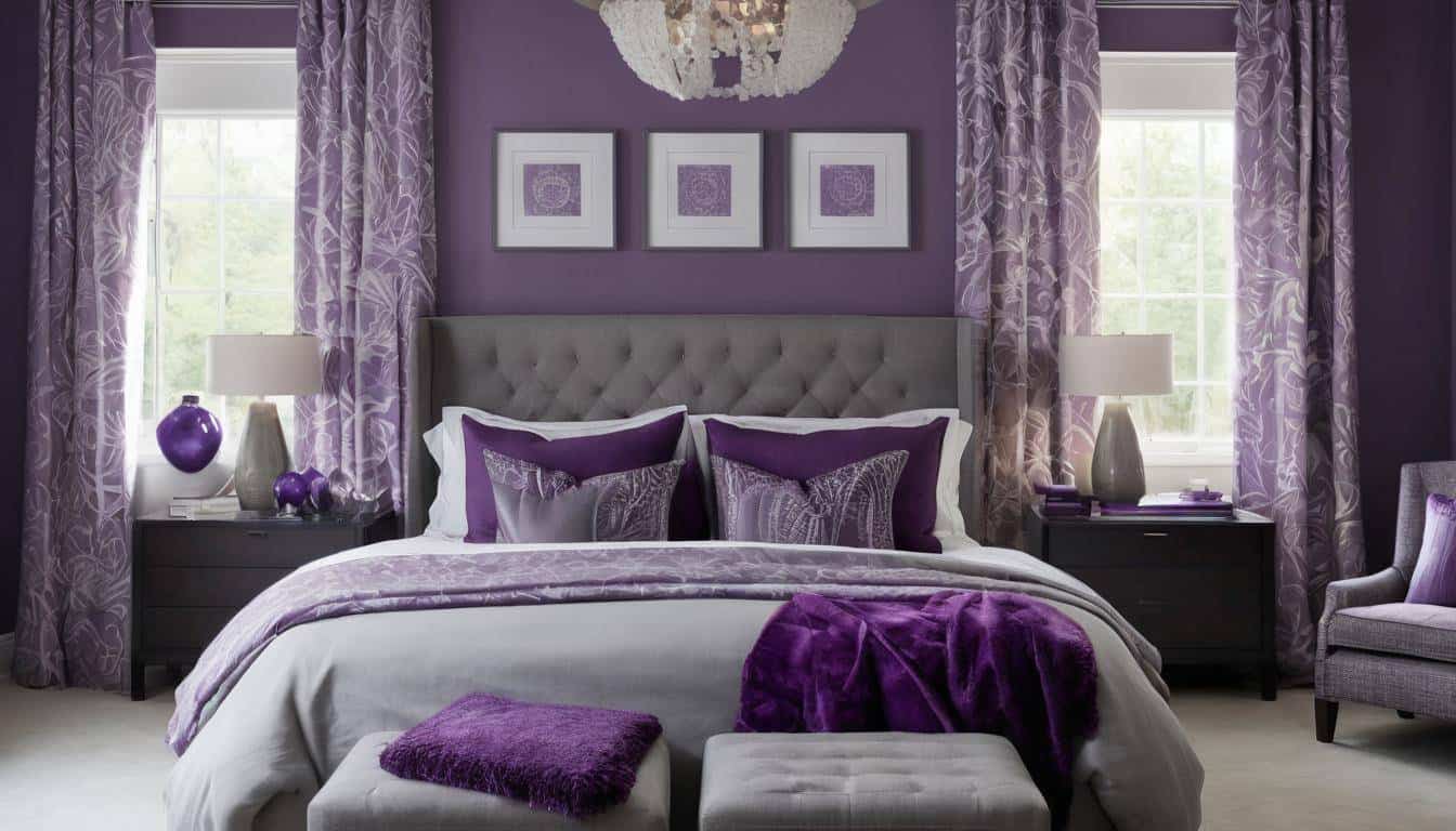 beautiful purple bedrooms