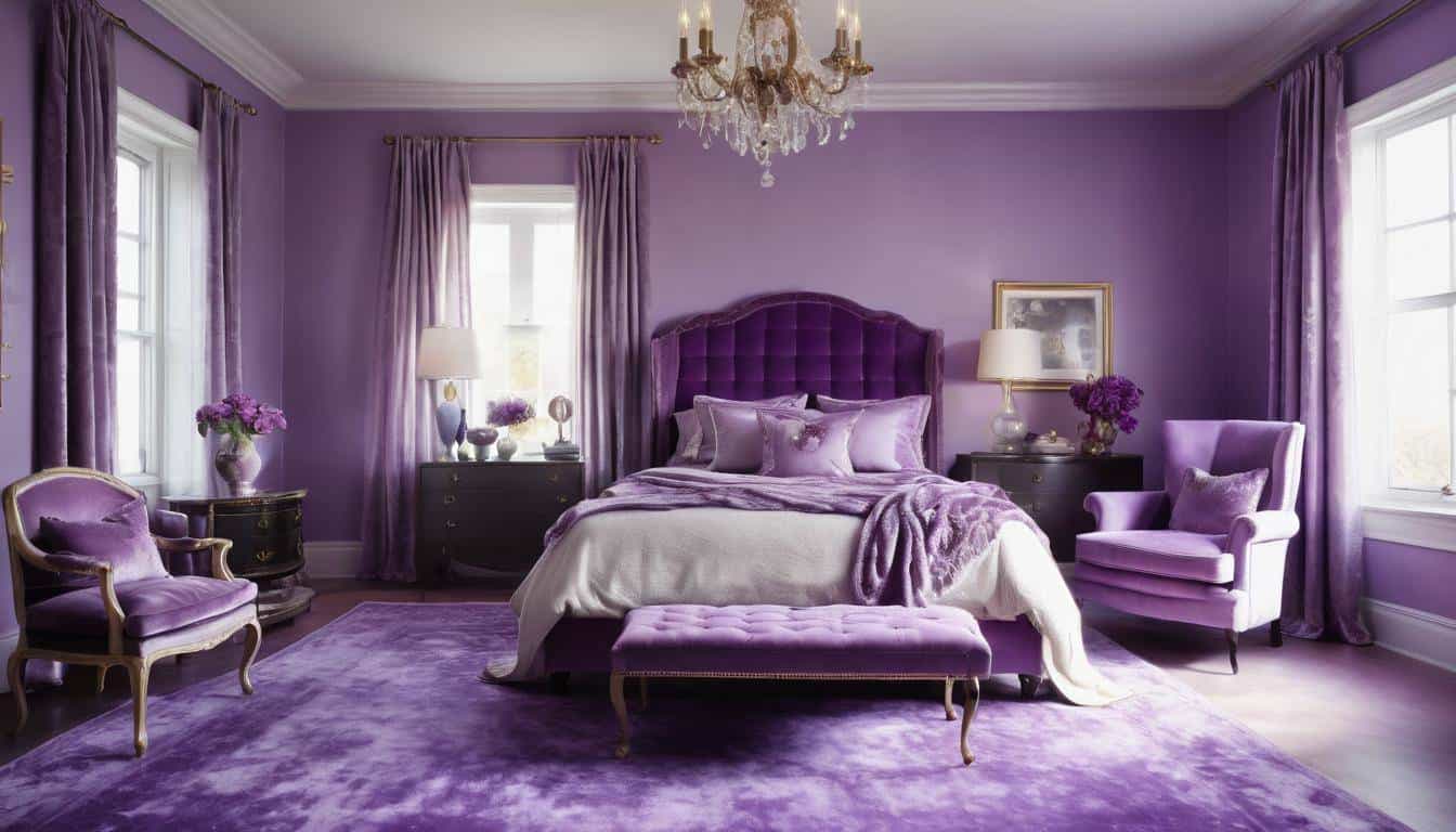 beautiful purple bedrooms