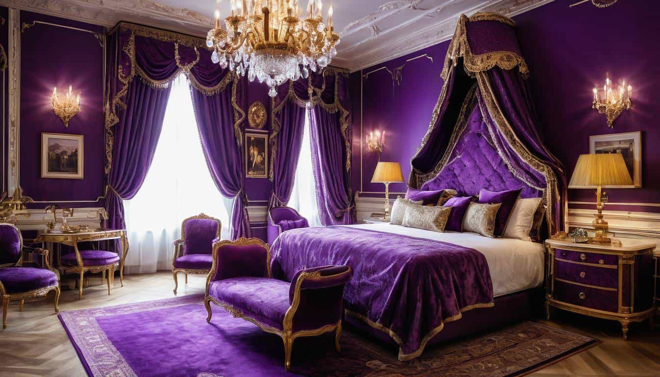 beautiful purple bedrooms