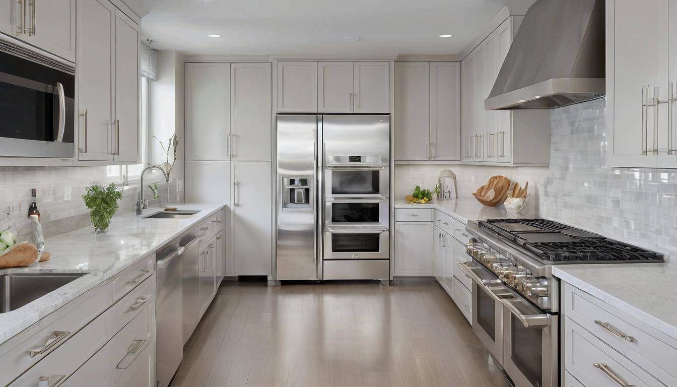 beautiful silver kitchens