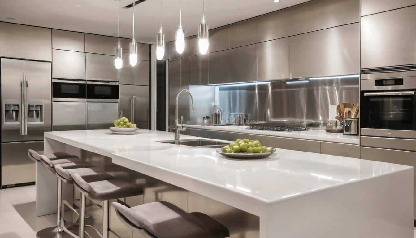 beautiful silver kitchens