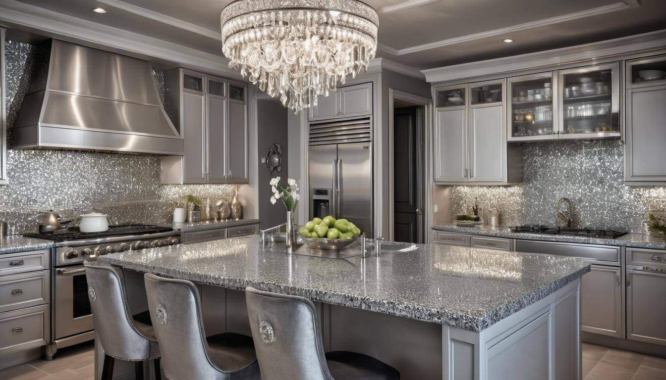 beautiful silver kitchens