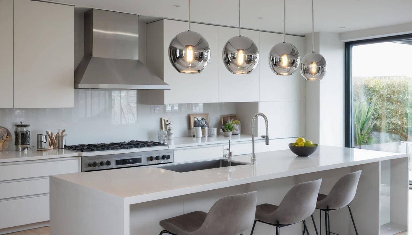 beautiful silver kitchens