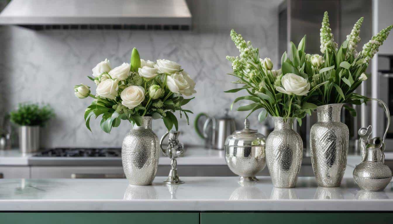 beautiful silver kitchens