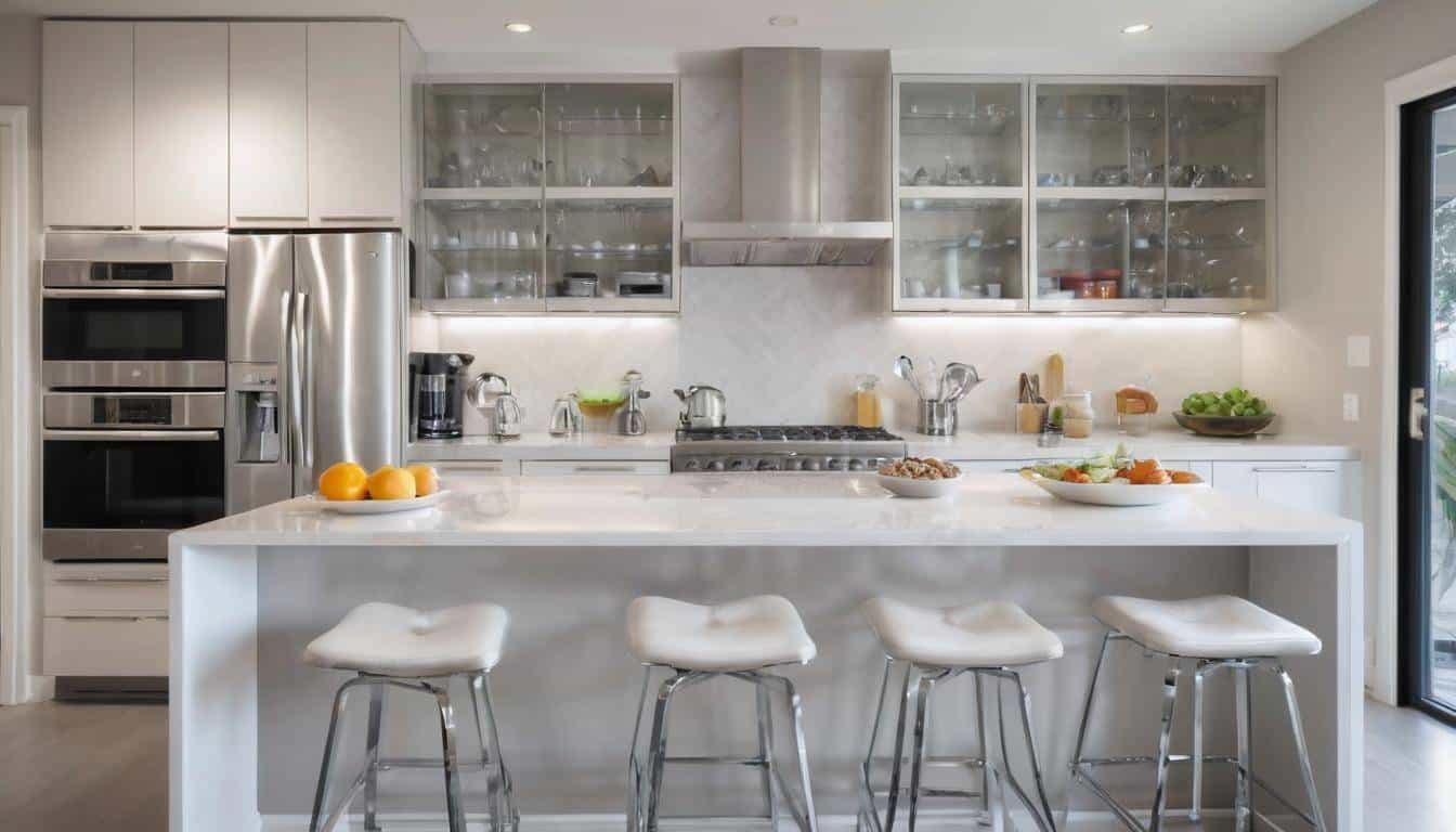 beautiful silver kitchens