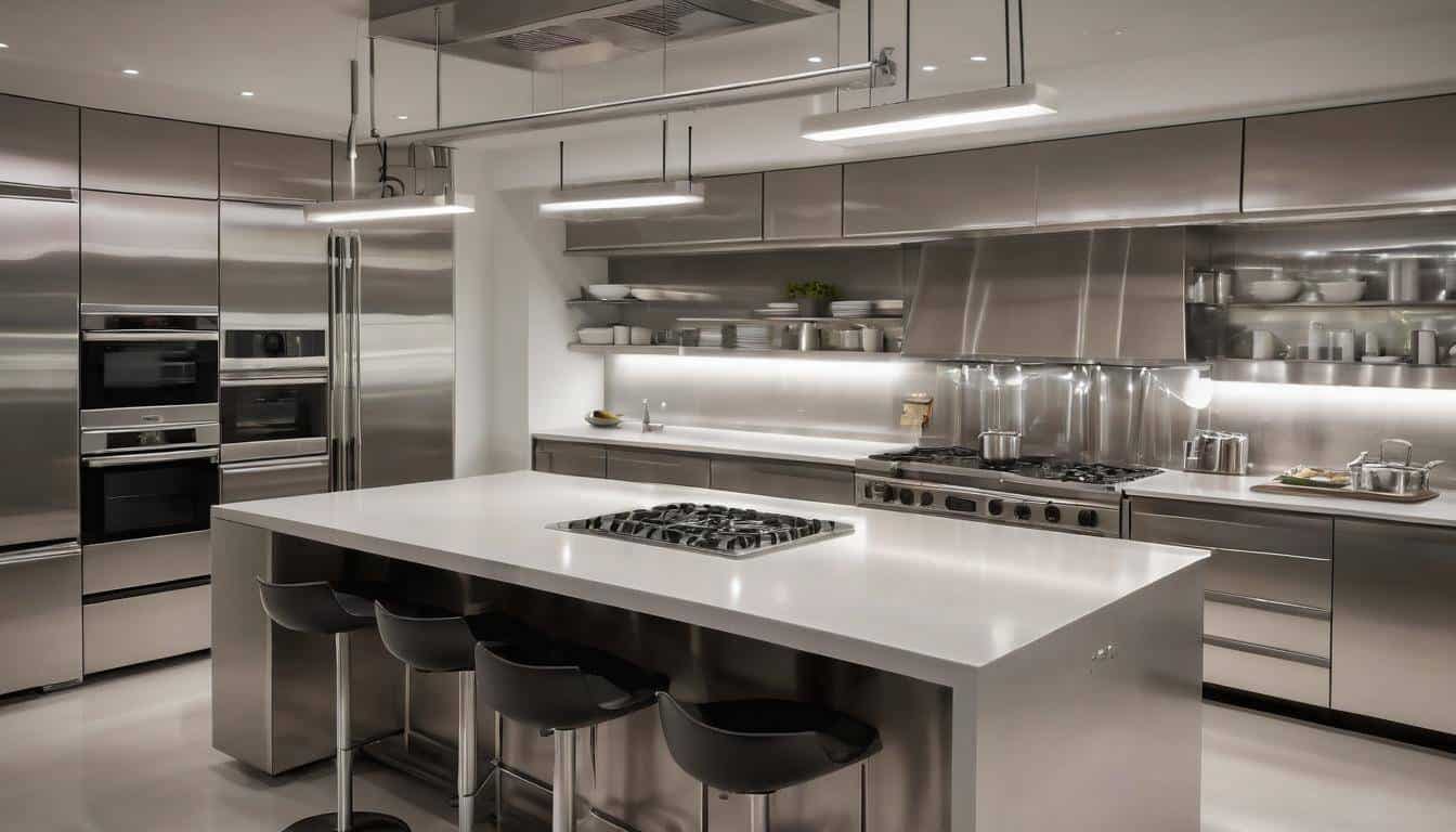 beautiful silver kitchens