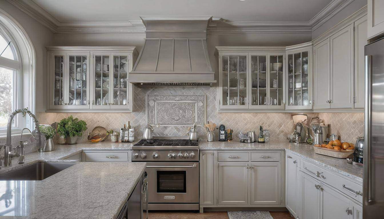 beautiful silver kitchens