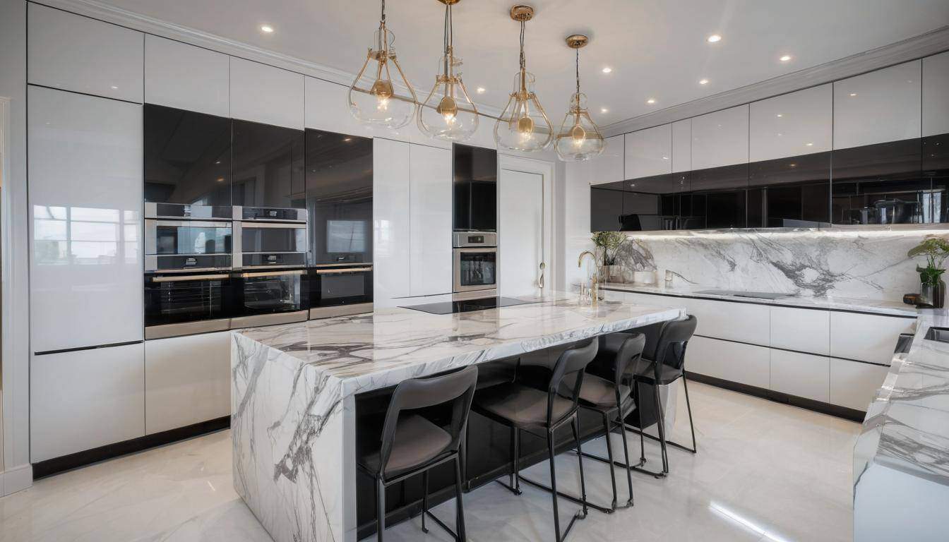 beautiful silver kitchens