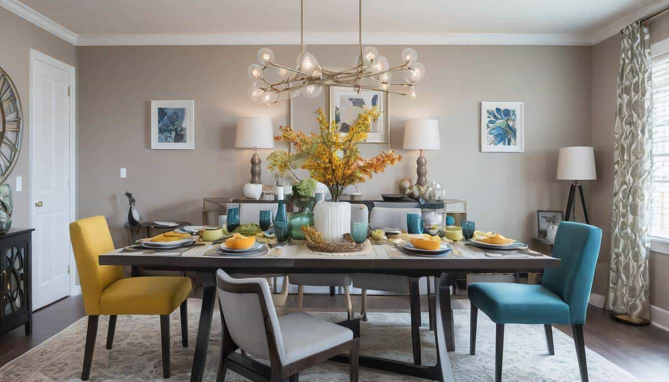 beautiful turquoise dining rooms