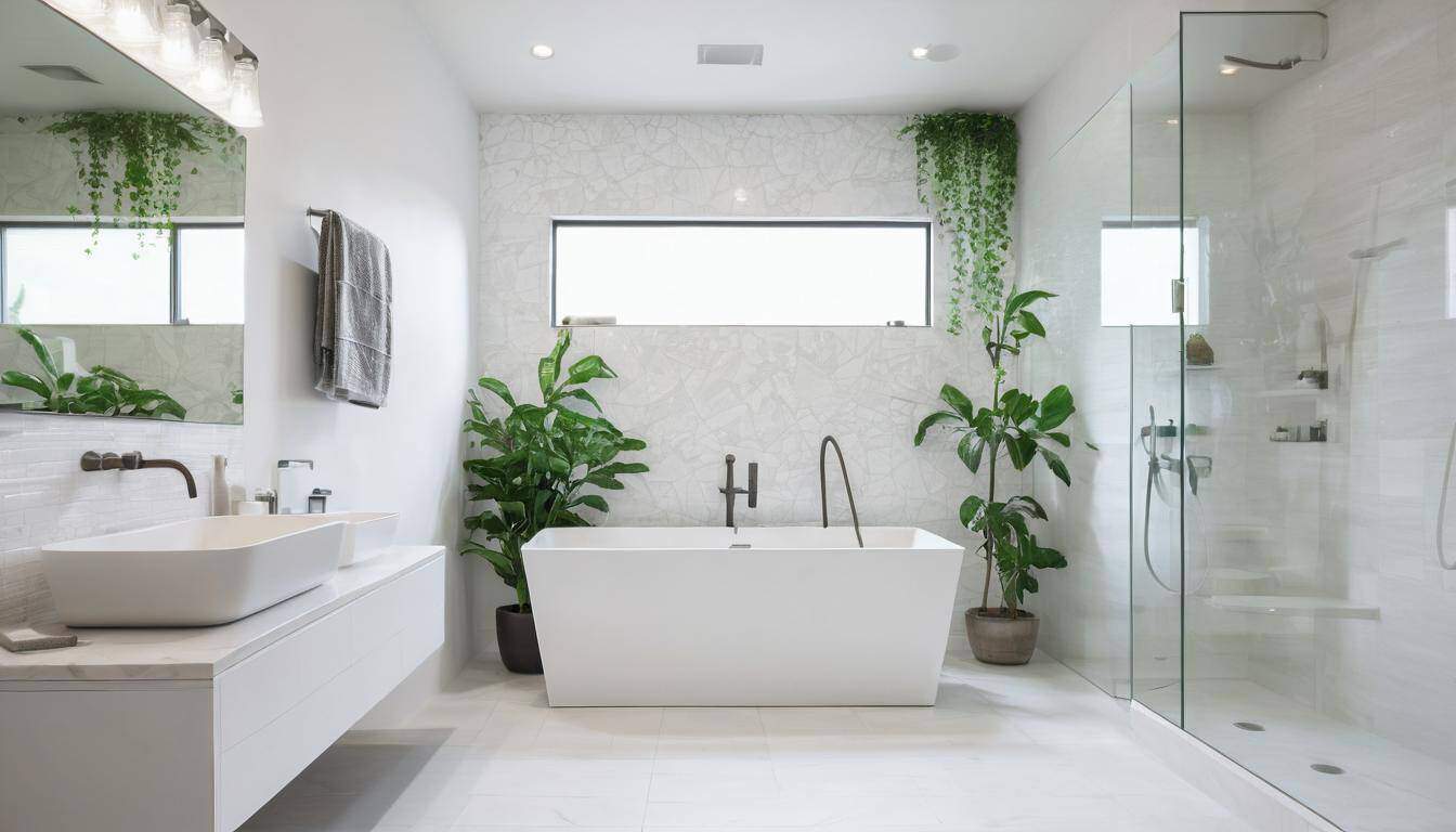 beautiful white bathrooms