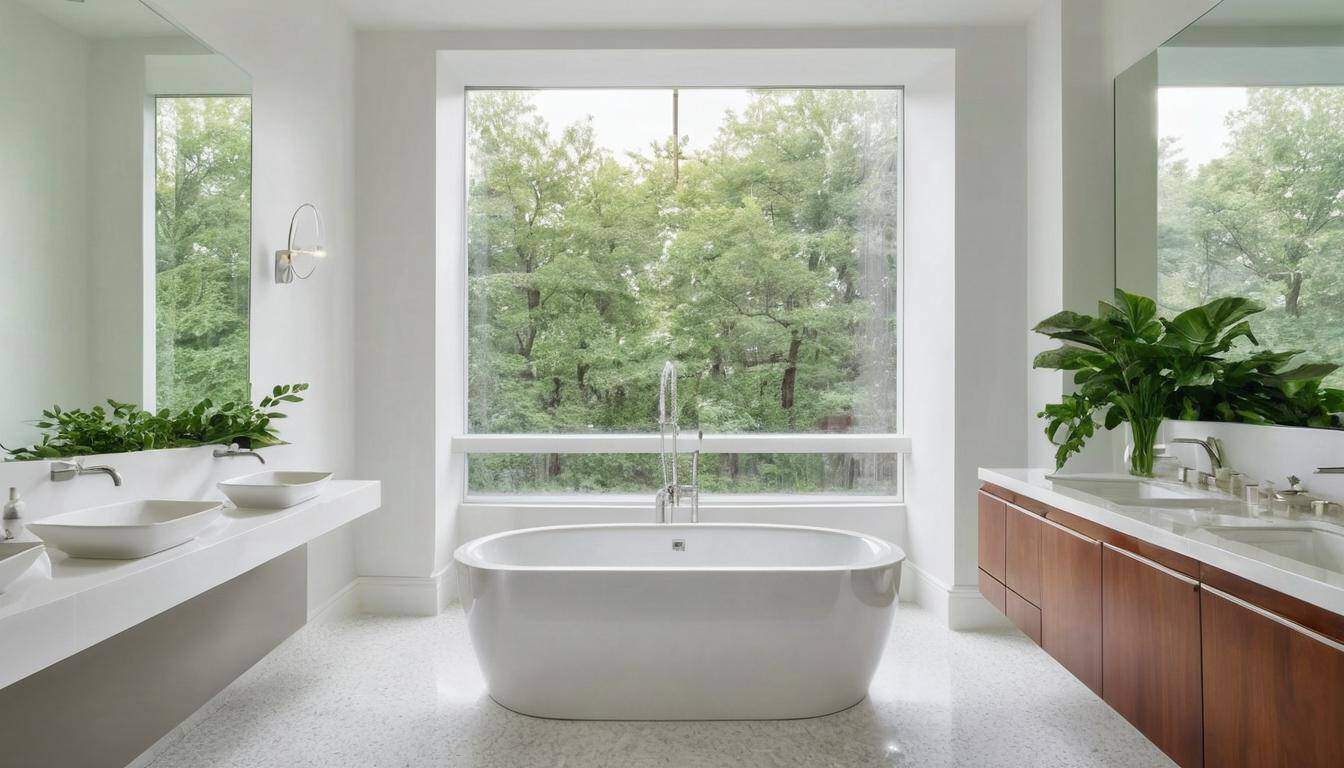 beautiful white bathrooms