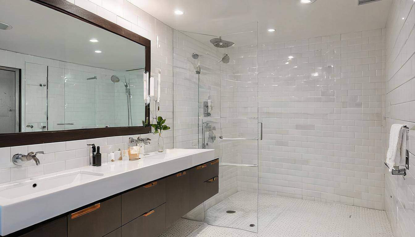 beautiful white bathrooms