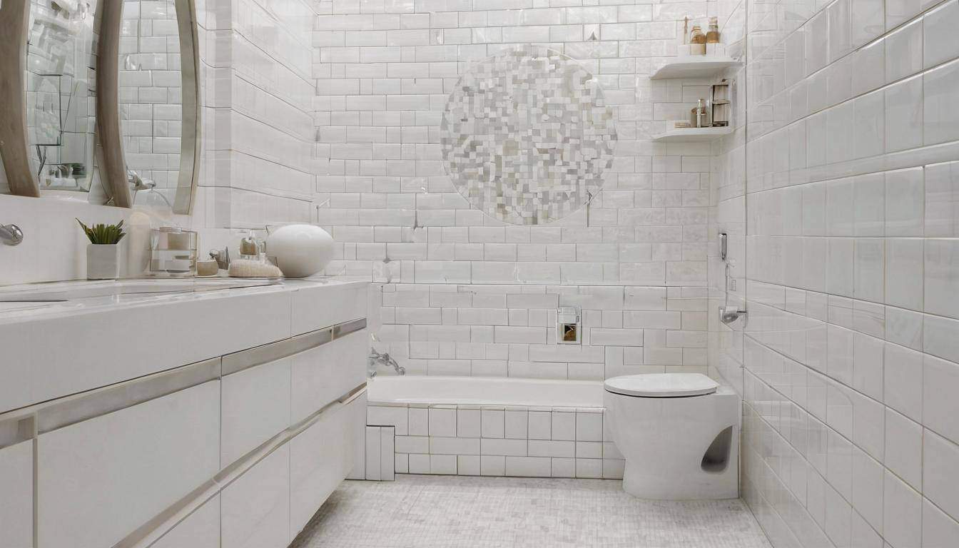 beautiful white bathrooms
