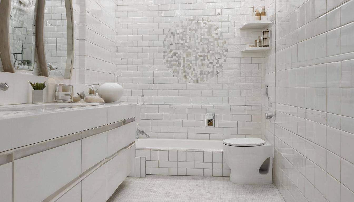 beautiful white bathrooms