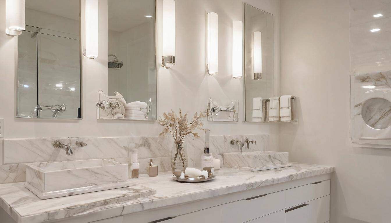 beautiful white bathrooms