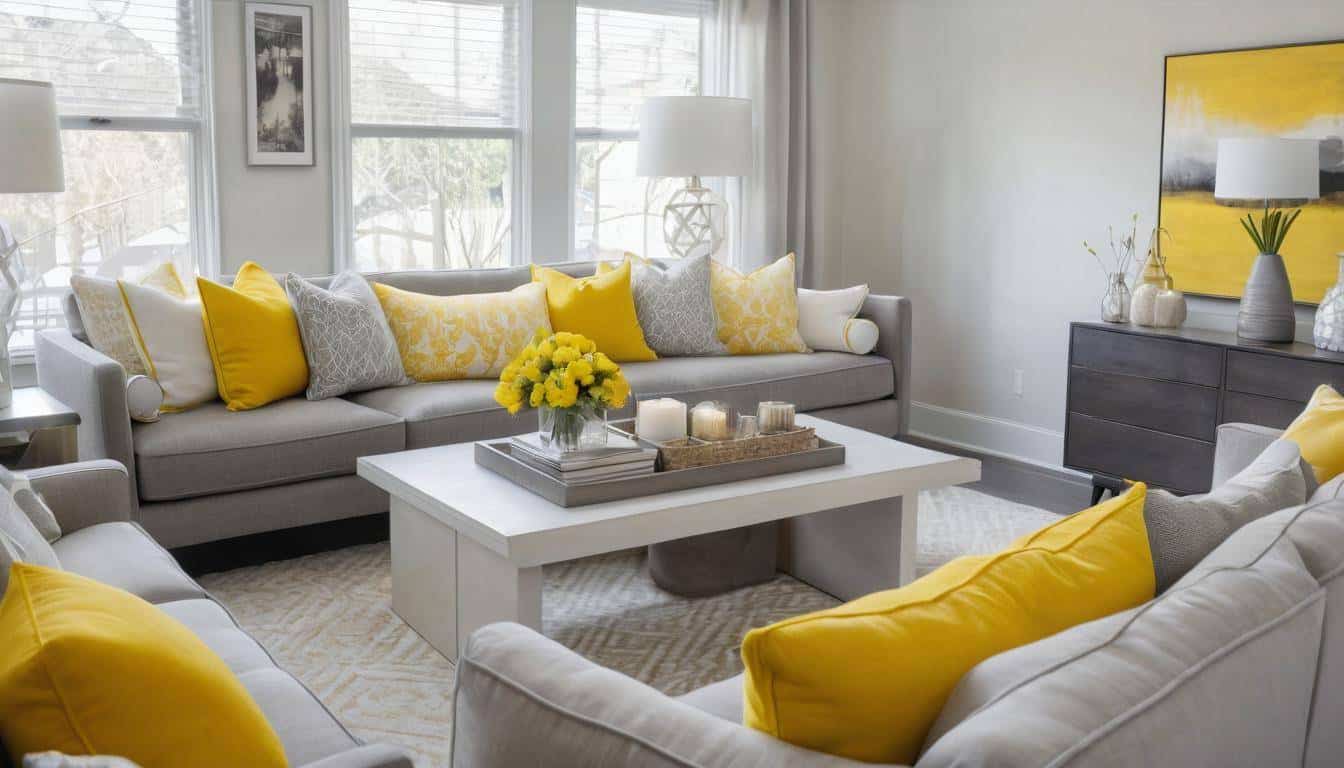 Beautiful yellow living rooms