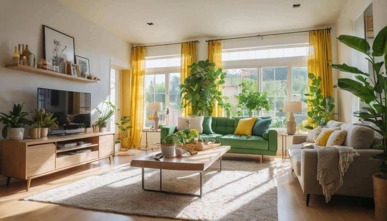 Beautiful yellow living rooms