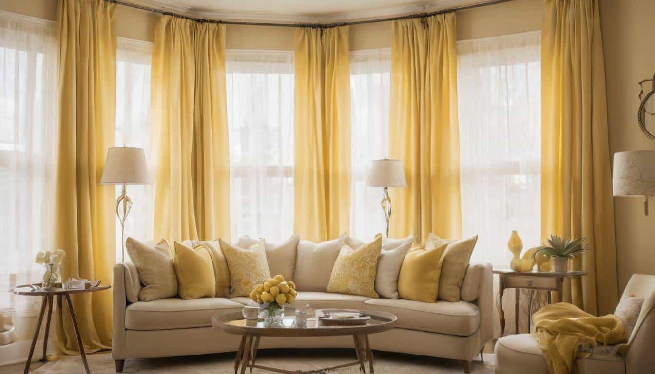 Beautiful yellow living rooms