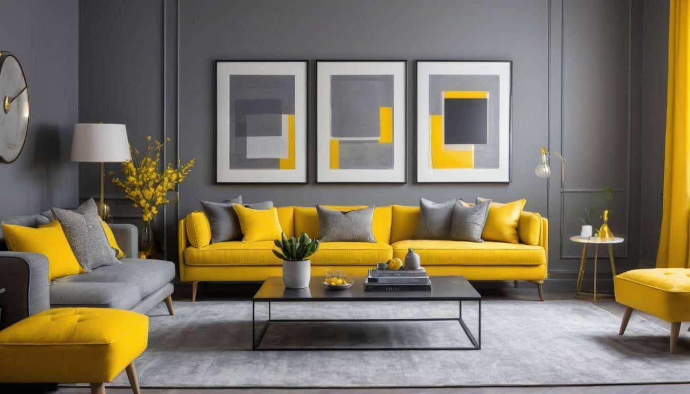 Beautiful yellow living rooms