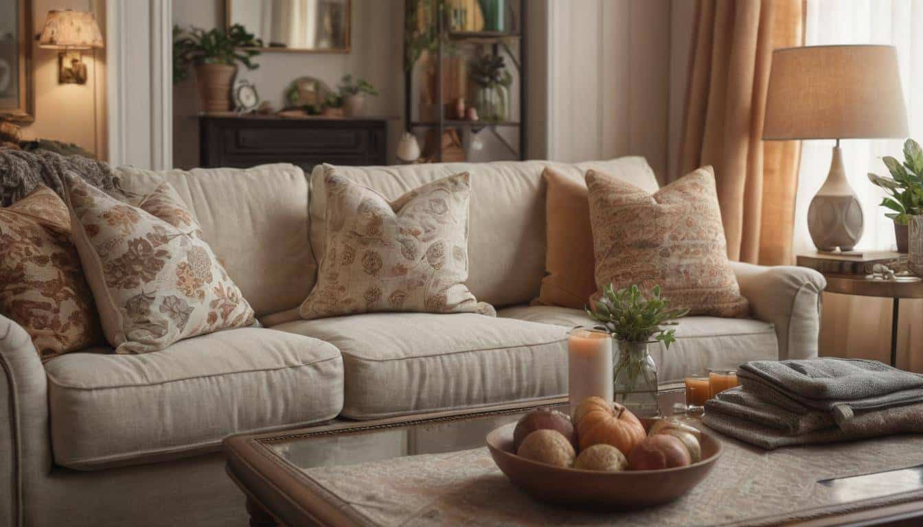 Cozy vintage living room decor