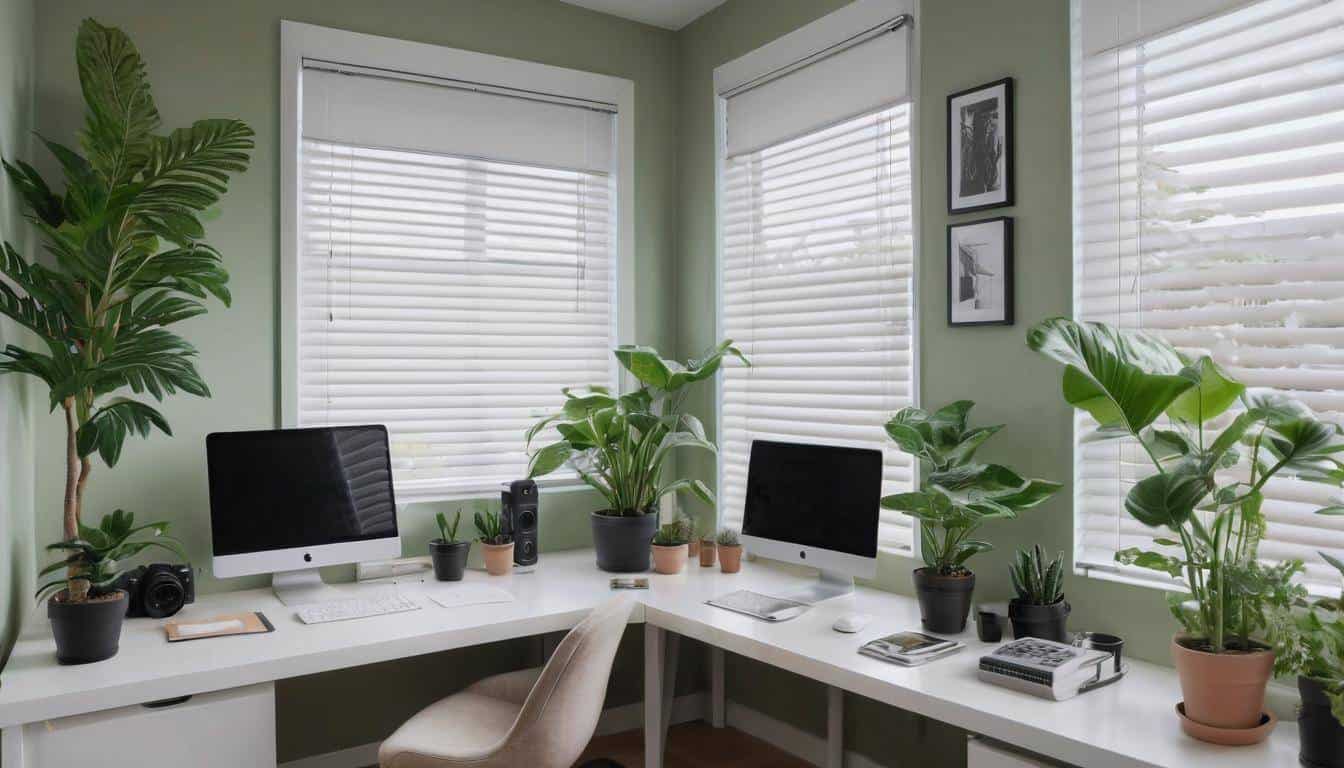 beautiful olive green home offices