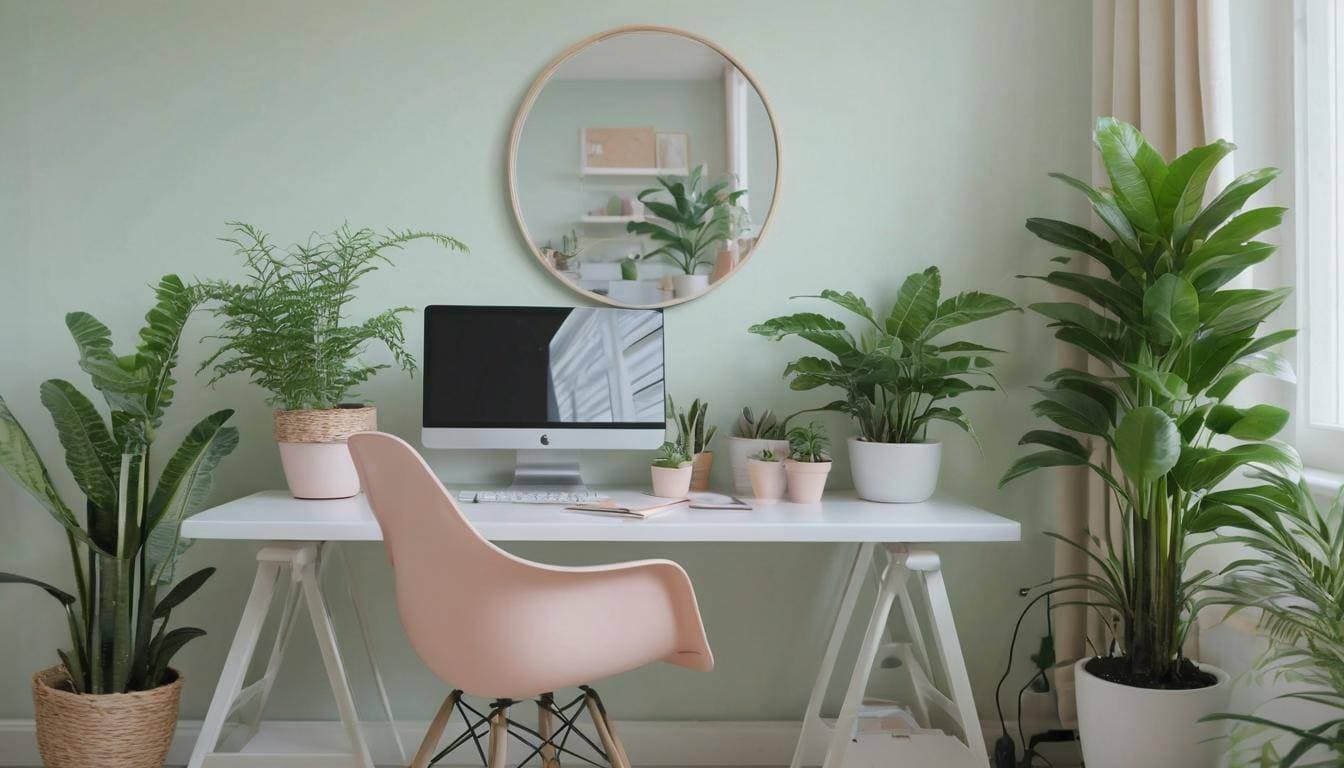 beautiful olive green home offices