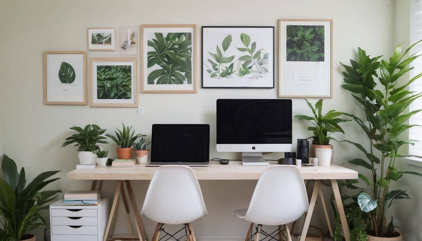 beautiful olive green home offices