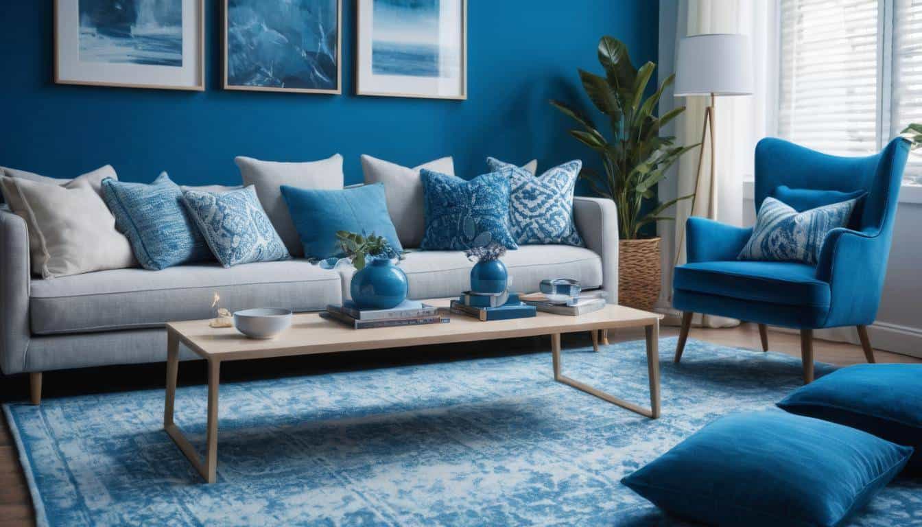 beautiful blue living rooms