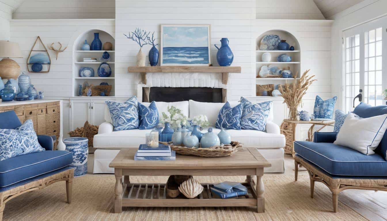 beautiful blue living rooms