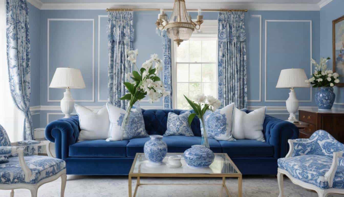 beautiful blue living rooms