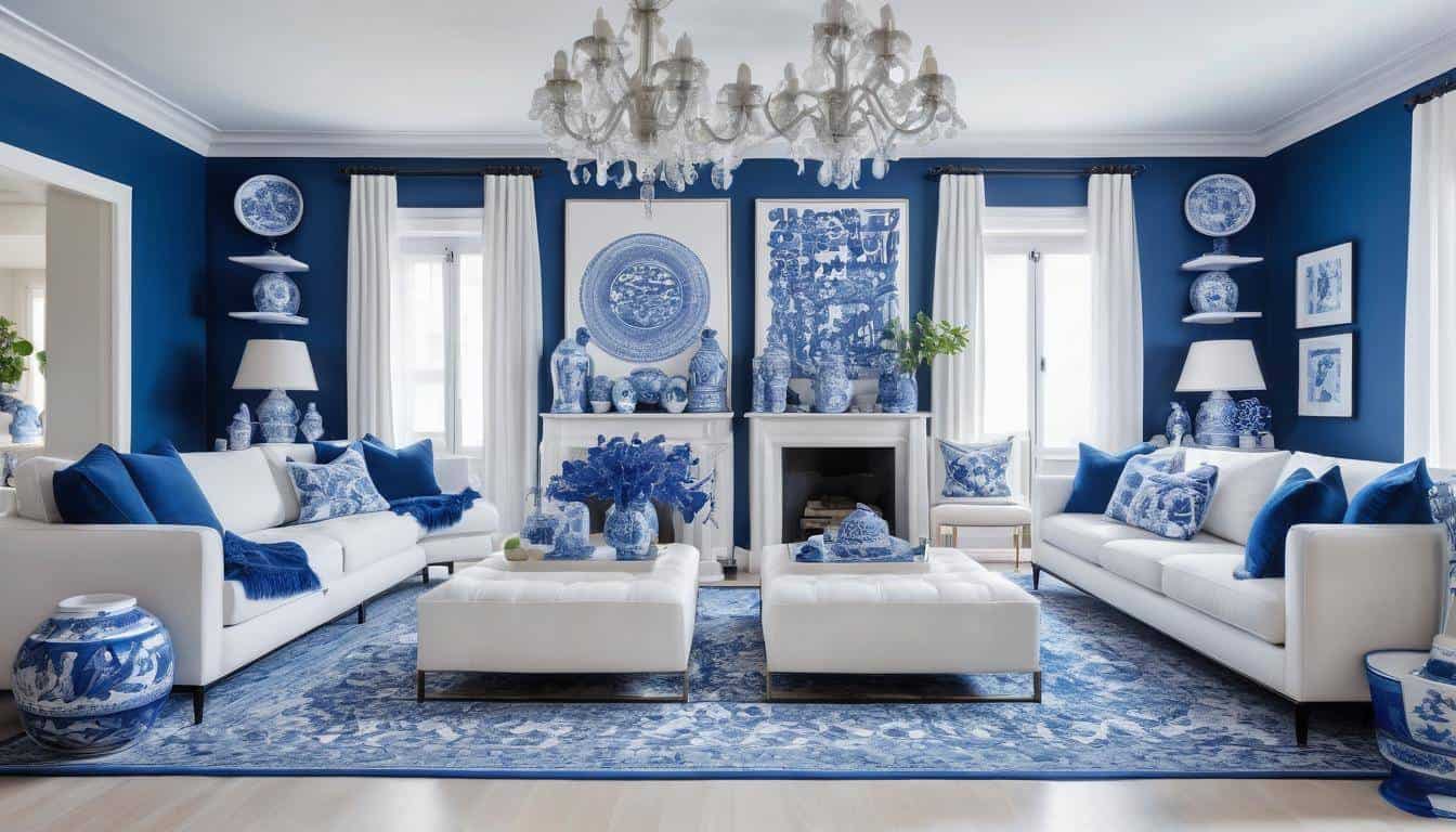 beautiful blue living rooms