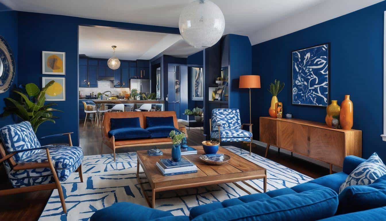 beautiful blue living rooms