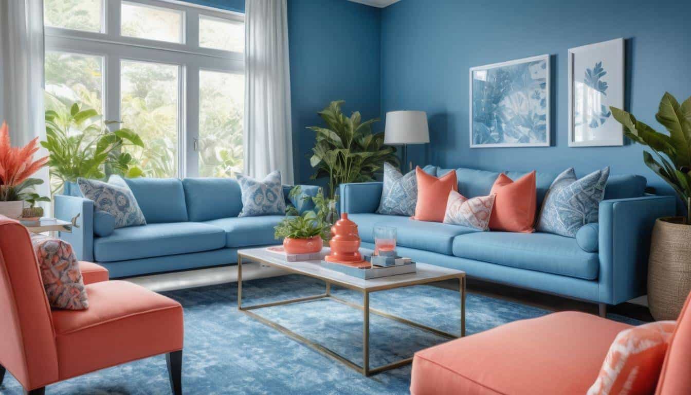 beautiful blue living rooms